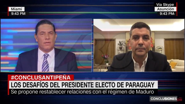 VIDEO | Periodista de CNN puso en aprietos a Santiago Peña, por su guiño al régimen de Maduro - Megacadena — Últimas Noticias de Paraguay