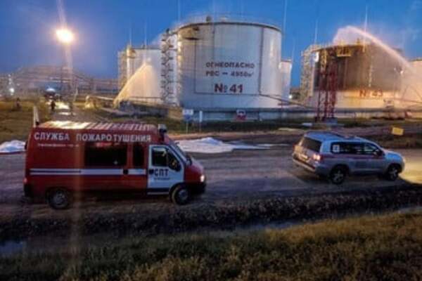 Nuevo ataque con drones se registró en una refinería de petróleo de Rusia