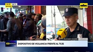 Video: Dispositivo de vigilancia frente al TSJE - ABC Noticias - ABC Color