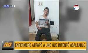 Enfermero atrapó a uno que intentó asaltarlo | Telefuturo