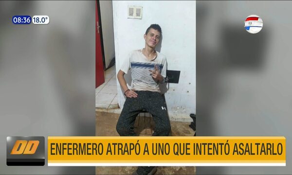 Enfermero atrapó a uno que intentó asaltarlo | Telefuturo