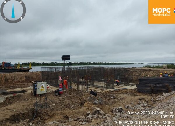 Puente de la Bioceánica se aproxima el 16% de avance