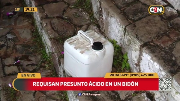 Requisan ácido en un bidón - C9N