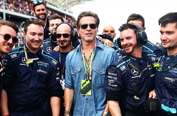 Brad Pitt correrá en el Gran Premio de Gran Bretaña en la próxima película de Fórmula 1