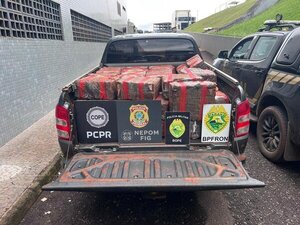 Policía Federal incauta una tonelada de marihuana en Lago Itaipú