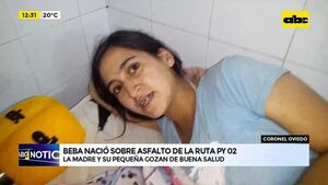 Video: Beba nació sobre asfalto de la ruta PY02 - ABC Noticias - ABC Color