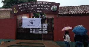 La Nación / Estudiantes tomaron colegio en Capiatá este sábado