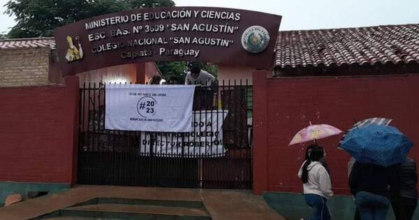 La Nación / Estudiantes tomaron colegio en Capiatá este sábado