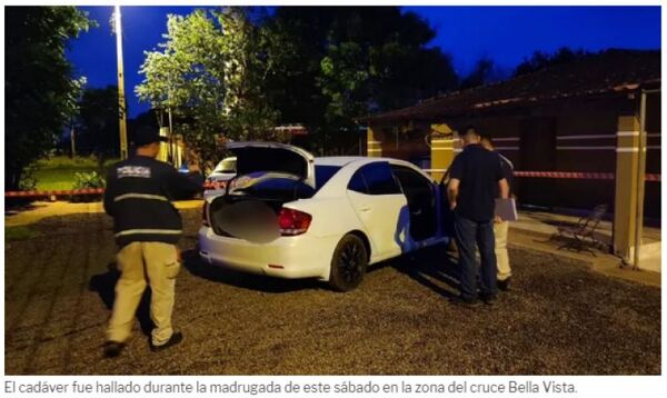 Encuentran a un cadáver en el baúl de un vehículo