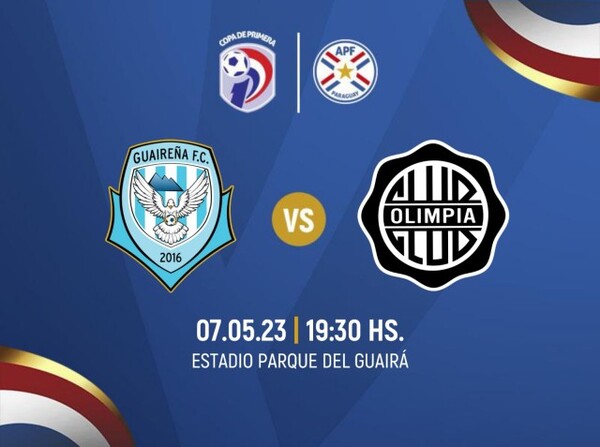 Guaireña recibe a Olimpia en el Parque - APF
