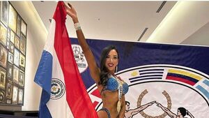 Viceministra de oro: Gana torneo de  fitness en Argentina