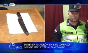 Mecánicos ayudan a víctima de asalto y atrapan a ladrón | Telefuturo