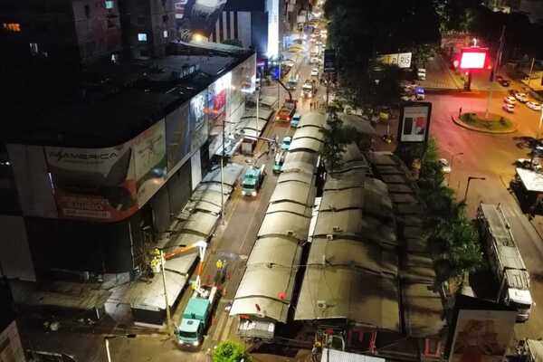 Adiós cableado aéreo en el microcentro de Ciudad del Este - Noticde.com