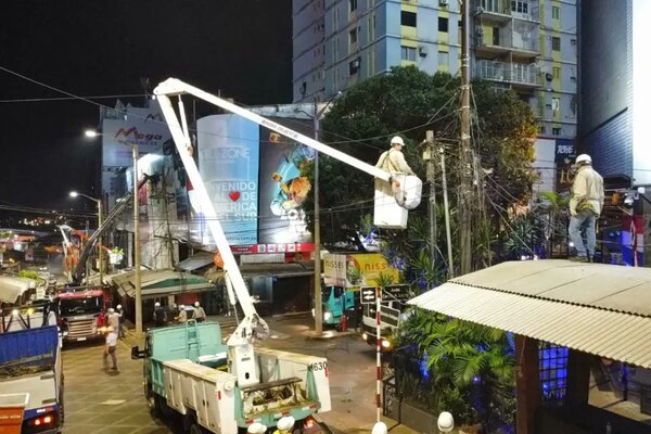 ANDE instala sistema subterráneo y retira conductores aéreos del microcentro de Ciudad del Este - El Independiente