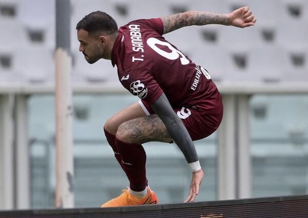 Tony Sanabria sigue en racha pero el Torino no pasa del empate | 1000 Noticias