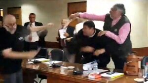 Vergonzosa pelea en Senado - Informatepy.com