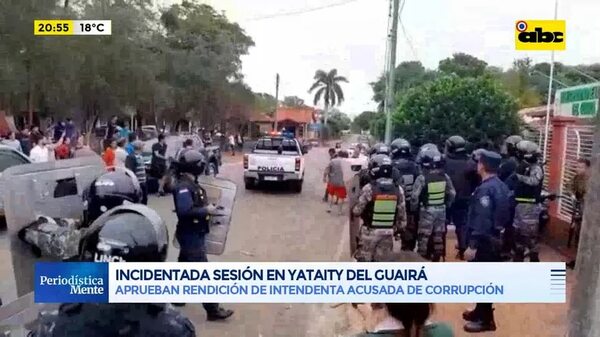 Video: En medio de manifestaciones, aprueban rendición en Yataity del Guairá - ABC Noticias - ABC Color