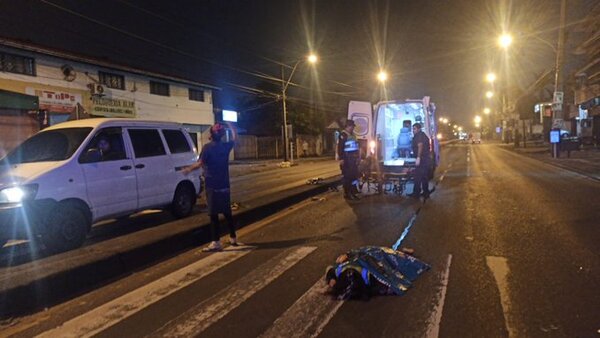 Fatal arrollamiento en Asunción