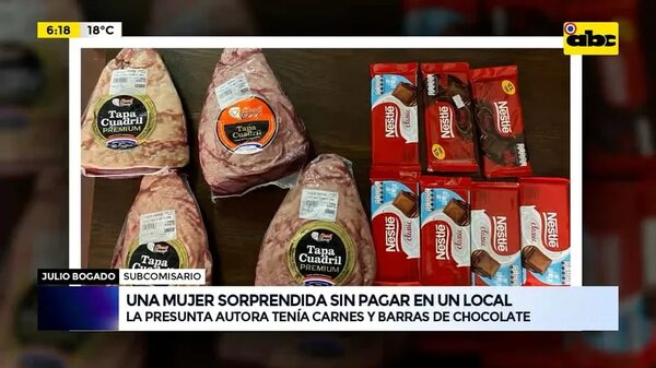 Video: Una mujer sorprendida sin pagar en un local - ABC Noticias - ABC Color
