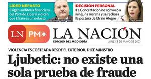 La Nación / LN PM: edición mediodía del 8 de mayo