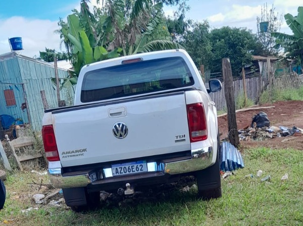 Hallan camioneta robada a policía militar brasileño