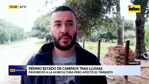 Yabebyry: Pésimo estado de caminos tras lluvias - ABC Noticias - ABC Color