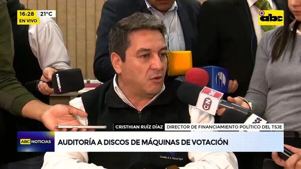 Video: Auditoría a discos de las máquinas de votación - ABC Noticias - ABC Color