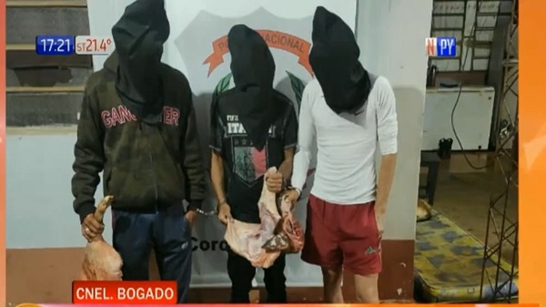 ¡Con las manos en la granja! Detienen a jóvenes por hurto de cerdos, gallinas, pavos y avestruz - Noticias Paraguay