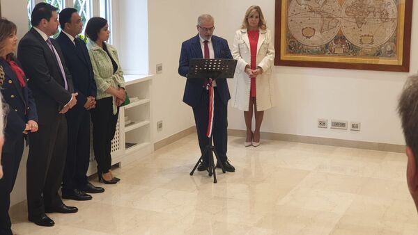 Embajada en Italia rinde homenaje a Marcelo Pecci