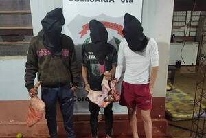 Detenidos por el robo de cerdos, gallinas, pavos y avestruz he'i que se dieron un banquete