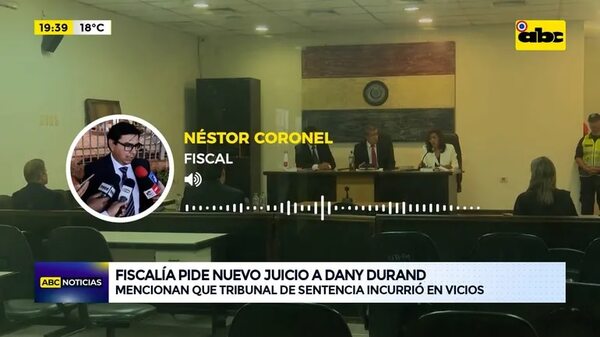 Video: Fiscalía pide nuevo juicio a Dany Durand - ABC Noticias - ABC Color