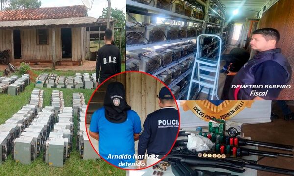 En Yby Yau recuperan mineradoras decripto monedas robadas en Pdte. Franco – Diario TNPRESS