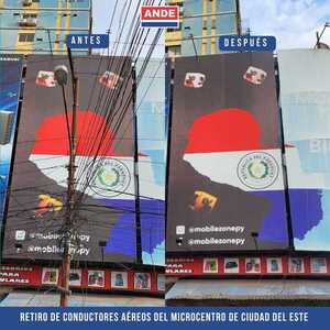 Así luce ahora el microcentro de CDE sin tendido aéreo - Noticde.com