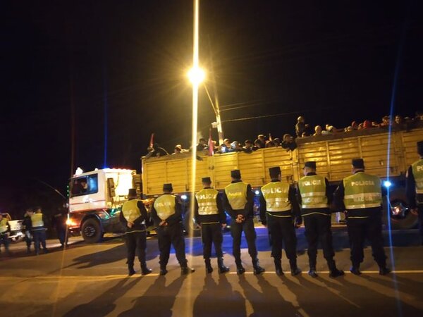 En Emboscada, incautaron elementos contundentes de manifestantes payistas