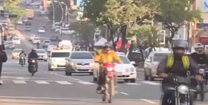 Tránsito normal sobre la Avda Eusebio Ayala - SNT