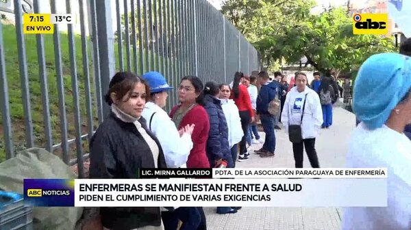 Video: Enfermeros se manifiestan - ABC Noticias - ABC Color