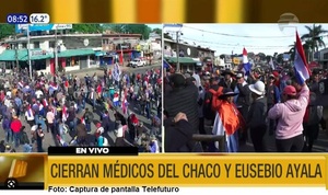 Payistas bloquean esquina de Eusebio Ayala, Médicos del Chaco y Choferes del Chaco - Radio Imperio