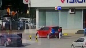 Así fueron el asalto y la recuperación de botín frente a un banco en Ñemby