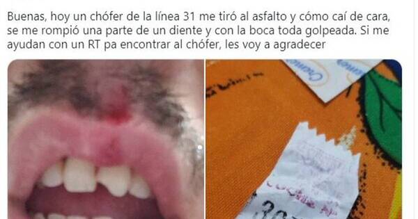 La Nación / Chofer de colectivo causa violenta caída de un pasajero en Asunción