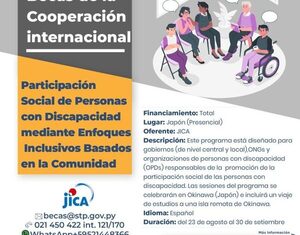 Ofrecen beca total sobre programas de apoyo inclusivo en Japón