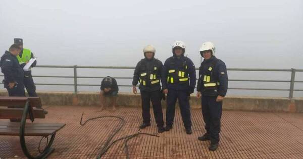 La Nación / Rescatan a un joven que se arrojó al río tras robar cables en Encarnación