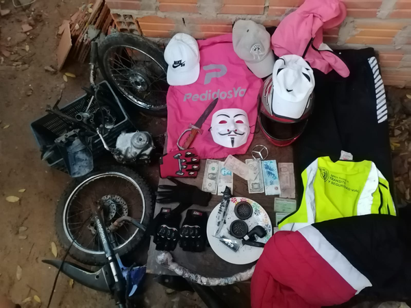 Allanamiento en Villa Elisa: Detienen a un hombre sospechoso de asaltar a delivery en Lambaré - trece
