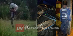 HURTÓ UNA BICICLETA Y MIENTRAS PASEABA LOS POLICÍAS LO INTERCEPTARON - Itapúa Noticias
