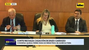 Video: Corte rechaza casación de Enzo Cardozo - ABC Noticias - ABC Color