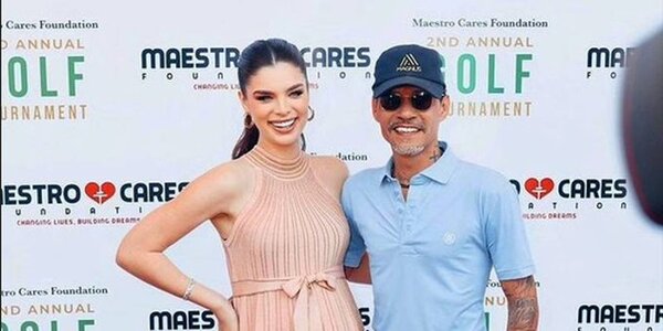 Nadia Ferreira y Marc Anthony se lucen en torneo de golf con celebridades