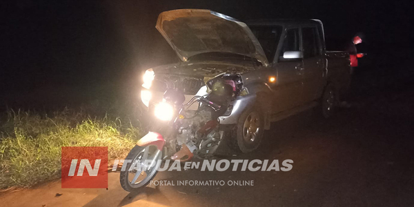 MOTOCICLISTA RESULTÓ HERIDO TRAS COLISIÓN EN ALTO VERÁ - Itapúa Noticias