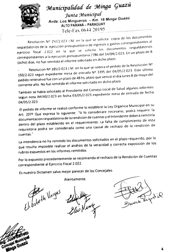 Ediles obsecuentes aprueban rendición de cuentas sin documentación respaldatoria del intendente Ríos - La Clave