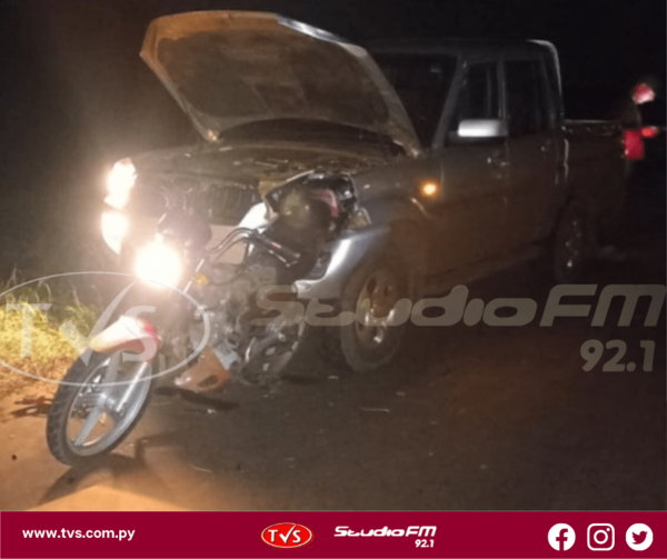 CAMIONETA EMBISTIÓ A UNA MOTOCICLETA EN GRANEROS DEL SUR ACCESO A CARONAY