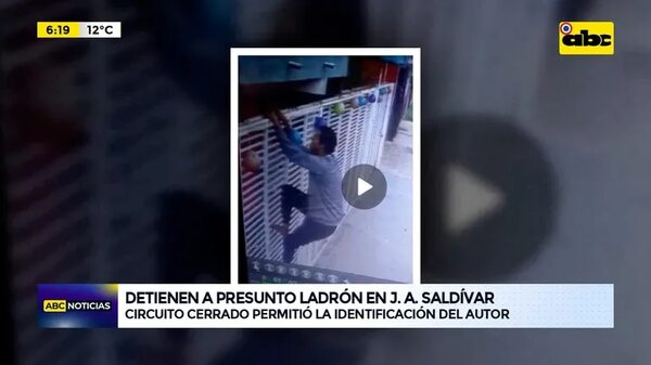Video: Detienen a presunto ladrón en J. A. Saldívar - ABC Noticias - ABC Color