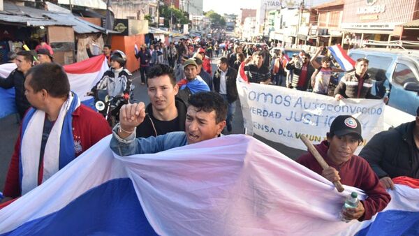 Manifestantes piden en Fiscalía la liberación de Payo Cubas y otros detenidos